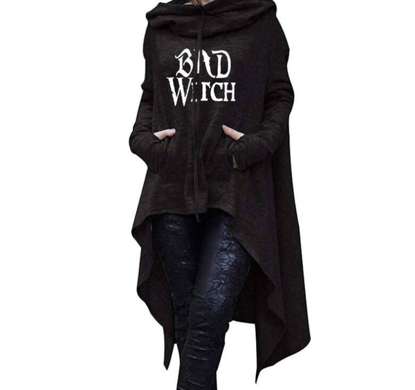 Letter Letters Print Hoodie For Witches*