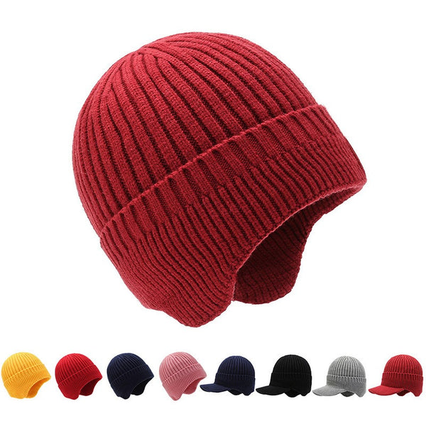 Plush Thickened Knitted Cold proof Cap*