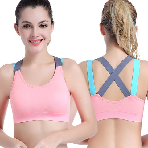 Sports Bra Top With Cross Straps*