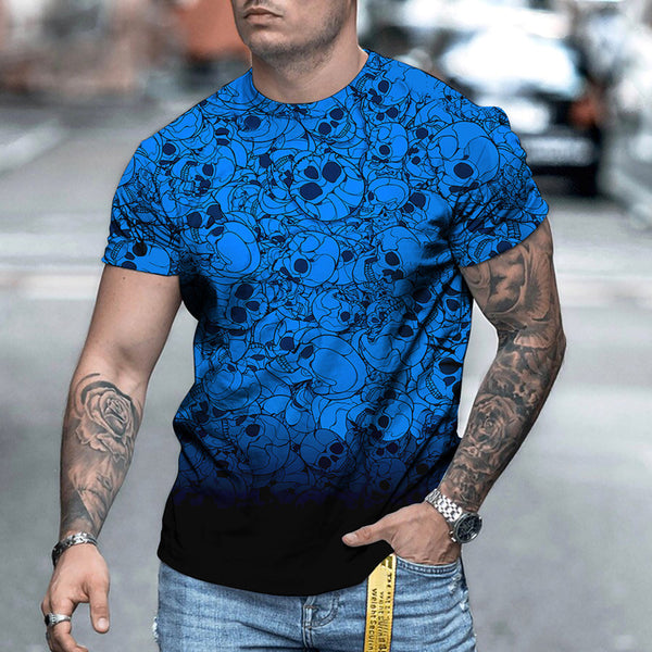 Short Sleeve 3D Skull T-Shirt*