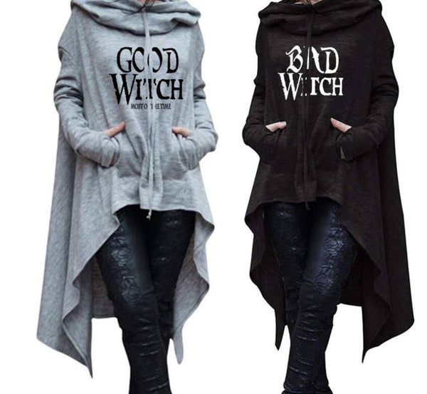 Letter Letters Print Hoodie For Witches*