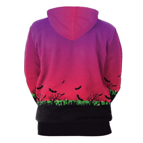 Halloween Digital Print Pumpkins Oversized Hoodie*