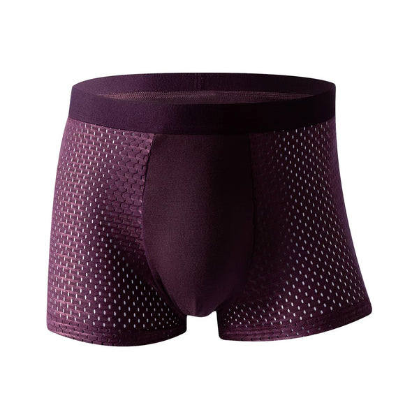 Antibacterial Mid Waist Breathable Four Square Corner Underwear*