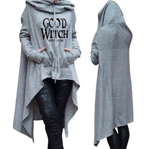 Letter Letters Print Hoodie For Witches*