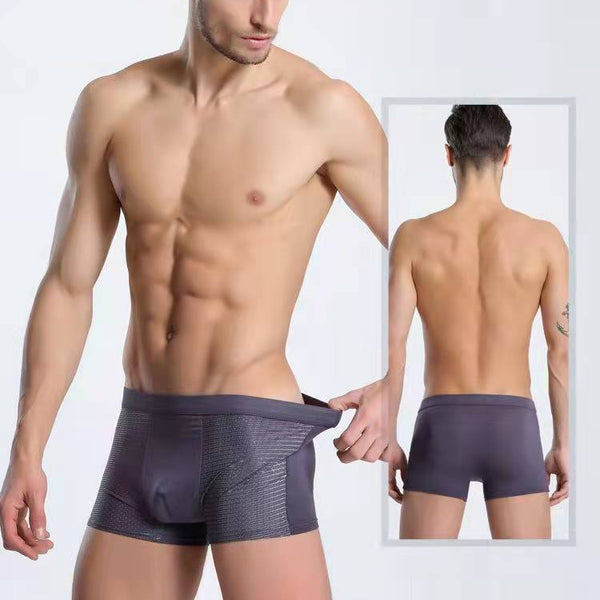 Summer mesh ice silk boxer briefs*