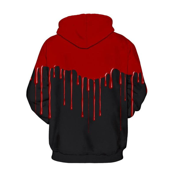 Blood Drip 3D Print Hooded Hoodie for Men & Women*