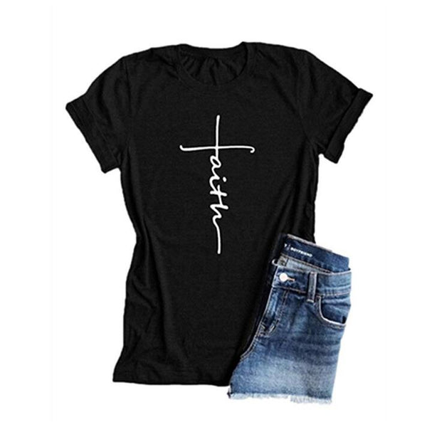 Christian Cross Cotton Goth Art T-shirt*