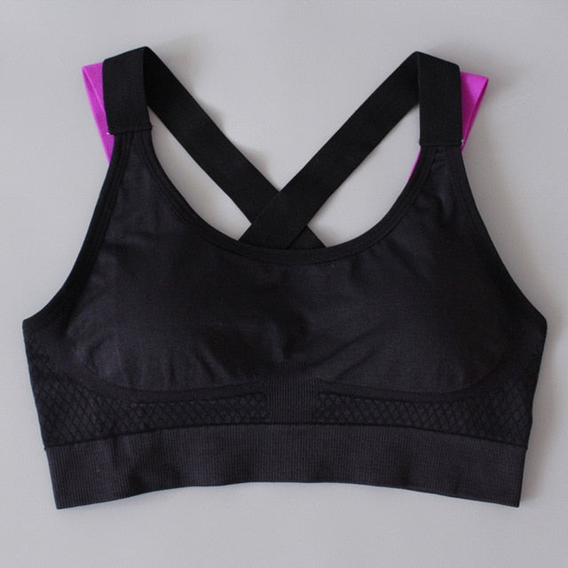 Sports Bra Top With Cross Straps*