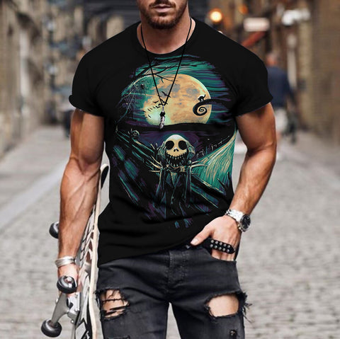 Short Sleeve 3D Skull T-Shirt*