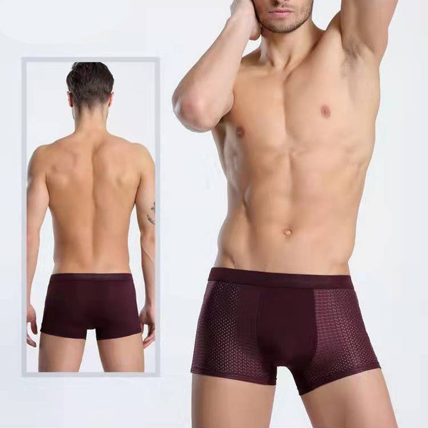 Summer mesh ice silk boxer briefs*