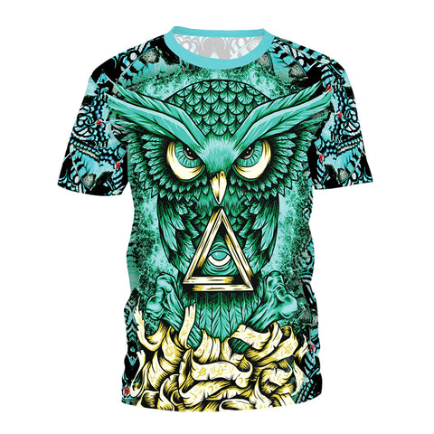 Unisex T-Shirt Owl 3D Print*