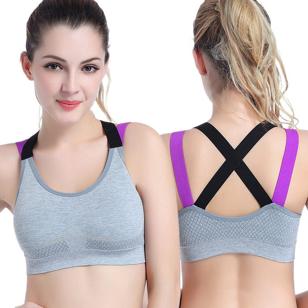 Sports Bra Top With Cross Straps*