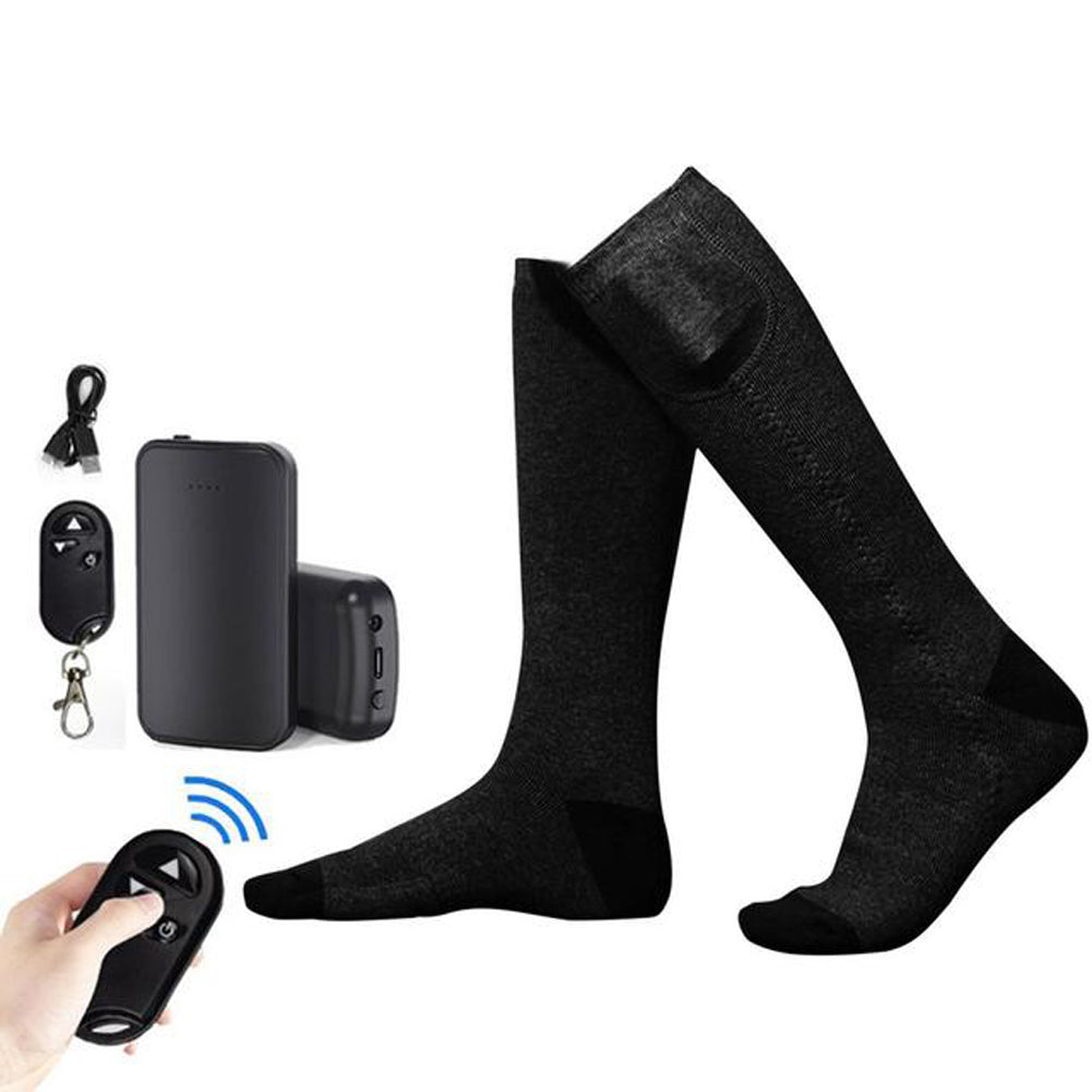 Men And Women Remote Control Electric Heating Socks USB Charging*