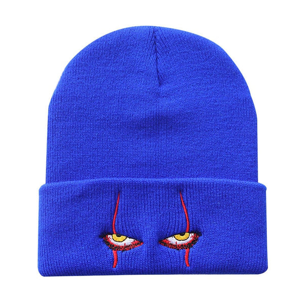 Embroidered Woolen Beanie Scary Clown*