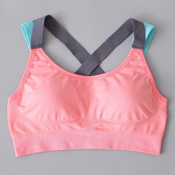 Sports Bra Top With Cross Straps*