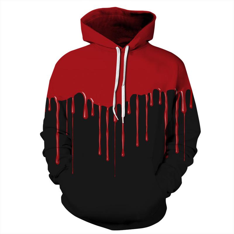 Blood Drip 3D Print Hooded Hoodie for Men & Women*