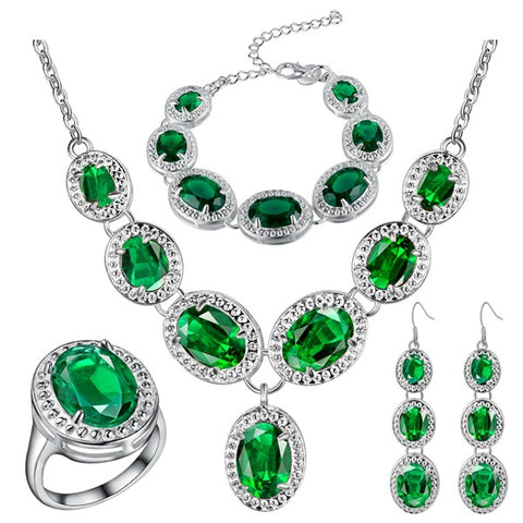 925 Sterling Silver Wedding Jewelry Set*