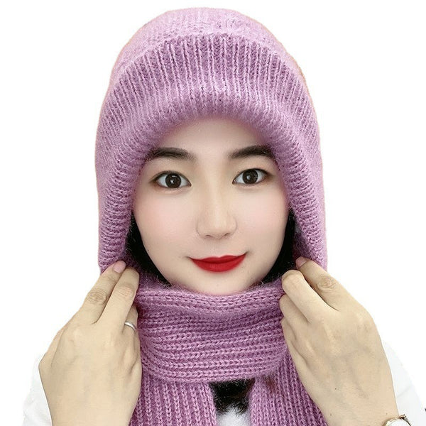 Plush Knitted Hats With Ear Protection*