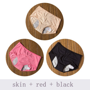 3pcs/Set Menstrual Panties Leak Proof Underwear Period Proof Briefs High Waist Fit*