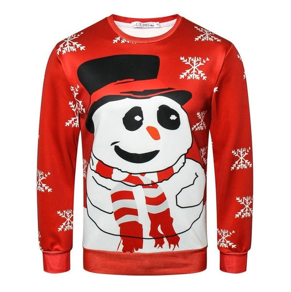 Unisex Santa Claus Xmas Patterned Sweater*