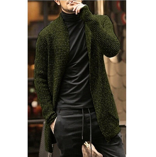 Knitted Cardigan Sweater For Men*