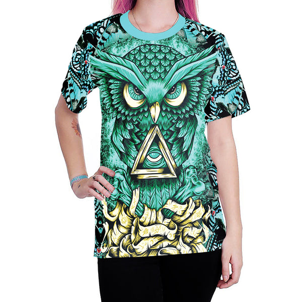 Unisex T-Shirt Owl 3D Print*