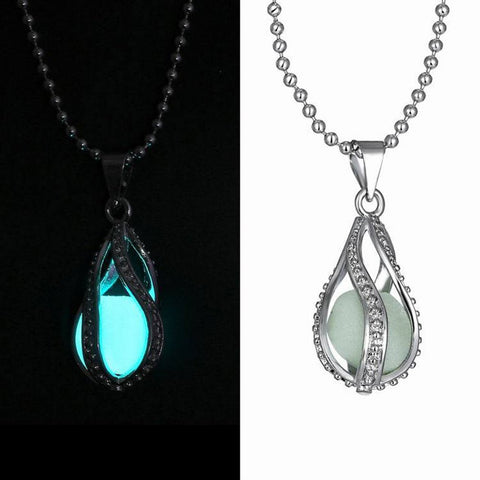 Halloween Hollow Luminous Stone Necklace*