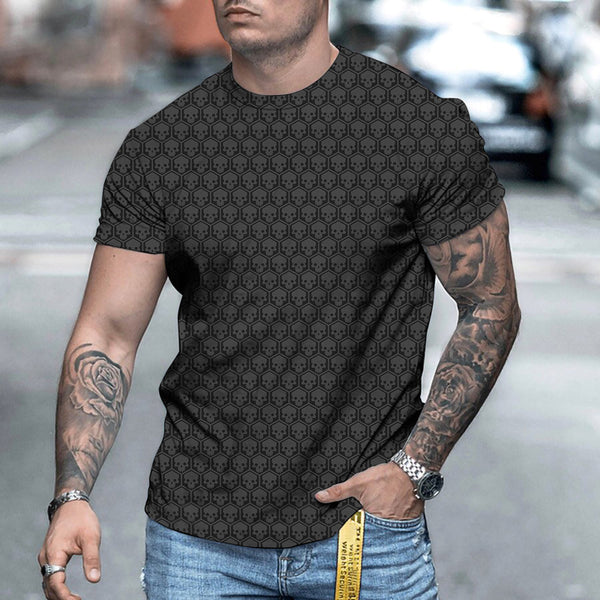 Short Sleeve 3D Skull T-Shirt*